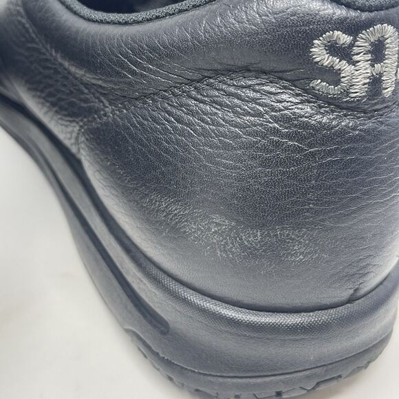 SAS Guardian Shoes Mens 10.5 M Black Leather Comfort Slip Resist Lace Sneakers - Picture 12 of 16